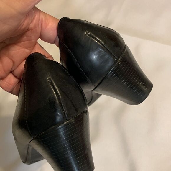 Munro American Size 12 black pump block heels - Picture 7 of 14